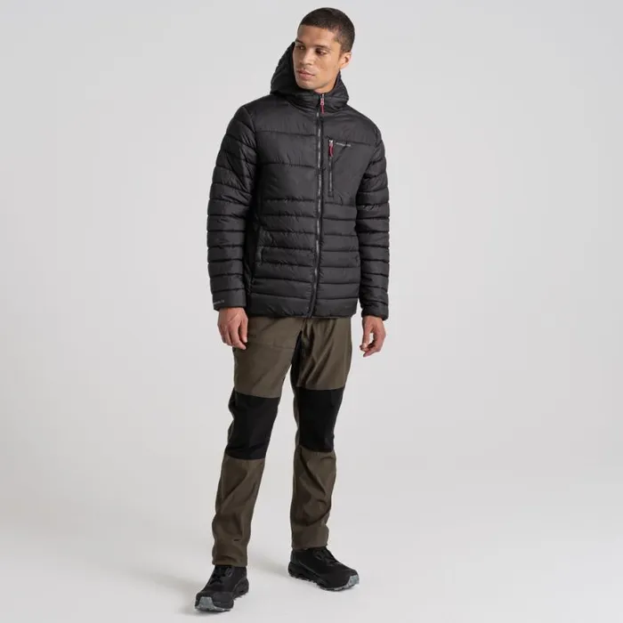 Mens Insulated Jackets Craghoppers Compresslite VIII Hooded Jacket Black Mens Insulated Jackets Craghoppers Compresslite VIII Hooded Jacket Black