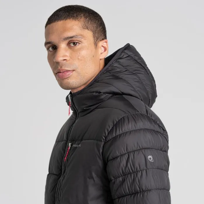 Mens Insulated Jackets Craghoppers Compresslite VIII Hooded Jacket Black Mens Insulated Jackets Craghoppers Compresslite VIII Hooded Jacket Black