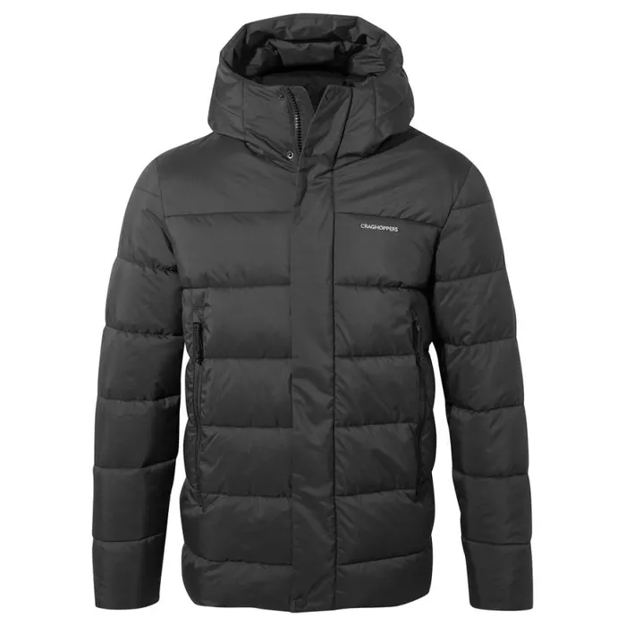 Mens Insulated Jackets Craghoppers Sutherland Insulated Hooded Jacket Black Mens Insulated Jackets Craghoppers Sutherland Insulated Hooded Jacket Black