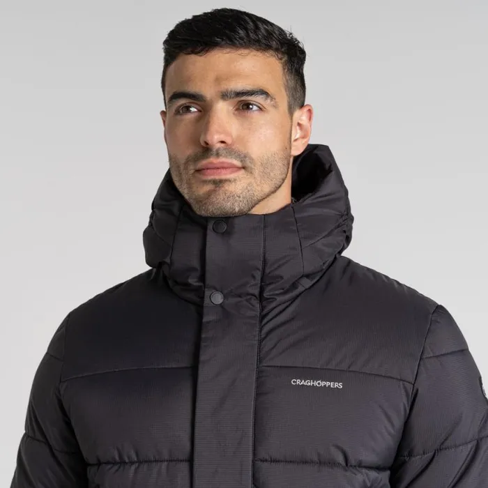Mens Insulated Jackets Craghoppers Sutherland Insulated Hooded Jacket Black Mens Insulated Jackets Craghoppers Sutherland Insulated Hooded Jacket Black