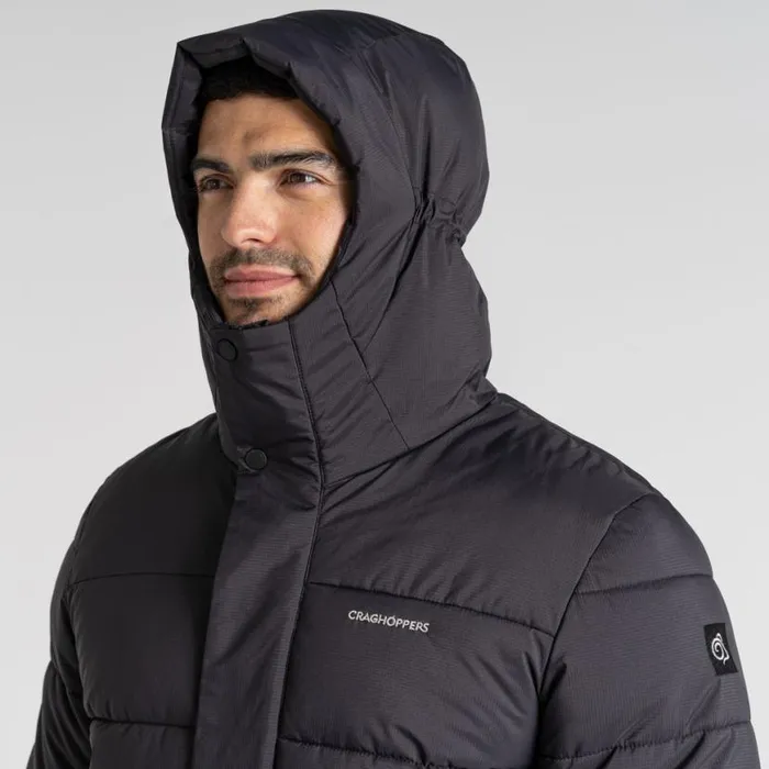 Mens Insulated Jackets Craghoppers Sutherland Insulated Hooded Jacket Black Mens Insulated Jackets Craghoppers Sutherland Insulated Hooded Jacket Black