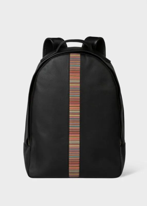 Mens Leather 039Signature Stripe039 Backpack Paul Smith Bags Mens Leather 039Signature Stripe039 Backpack Paul Smith Bags