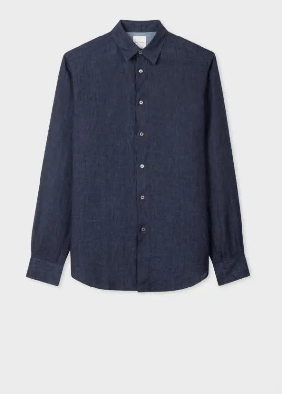 Mens Linen LongSleeve Shirt Paul Smith Shirts