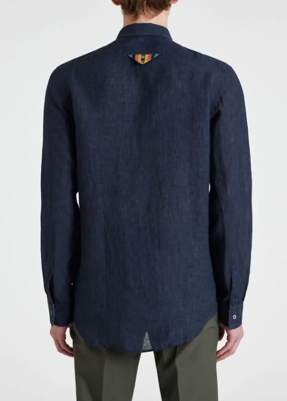 Mens Linen LongSleeve Shirt Paul Smith Shirts