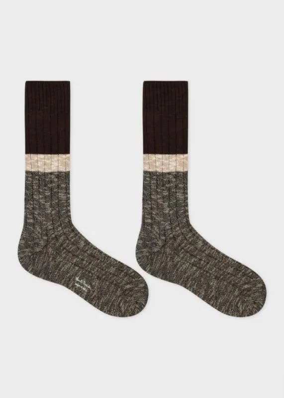 Mens Marl Block Stripe Socks Paul Smith Socks Mens Marl Block Stripe Socks Paul Smith Socks