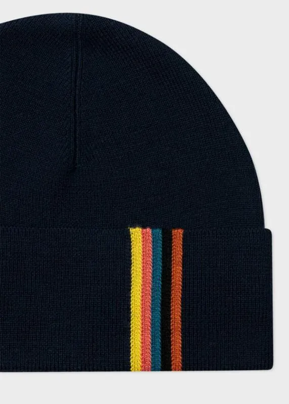 Mens Merino Wool 039Artist Stripe039 Beanie Hat Paul Smith Hats and Gloves Mens Merino Wool 039Artist Stripe039 Beanie Hat Paul Smith Hats and Gloves