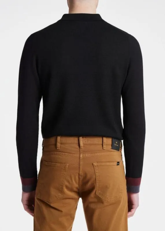 Mens Merino ZipNeck Polo Shirt Paul Smith Sweaters Mens Merino ZipNeck Polo Shirt Paul Smith Sweaters