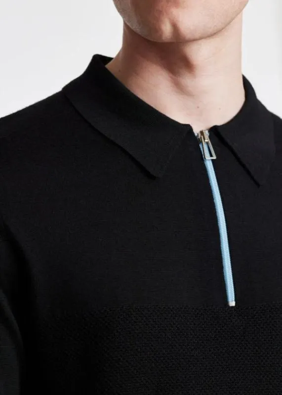 Mens Merino ZipNeck Polo Shirt Paul Smith Sweaters Mens Merino ZipNeck Polo Shirt Paul Smith Sweaters