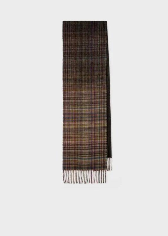 Mens MixedStripe And Check Wool Scarf Paul Smith Monogrammed Gifts Mens MixedStripe And Check Wool Scarf Paul Smith Monogrammed Gifts