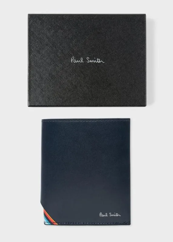 Mens Navy Leather 039Signature Stripe039 Compact Billfold Wallet Paul Smith Wallets Mens Navy Leather 039Signature Stripe039 Compact Billfold Wallet Paul Smith Wallets