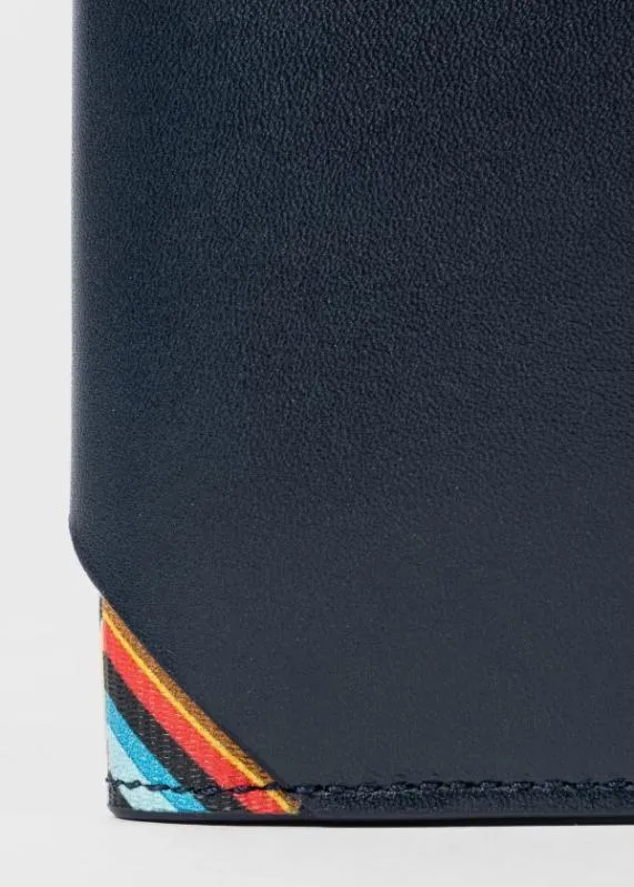 Mens Navy Leather 039Signature Stripe039 Compact Billfold Wallet Paul Smith Wallets Mens Navy Leather 039Signature Stripe039 Compact Billfold Wallet Paul Smith Wallets