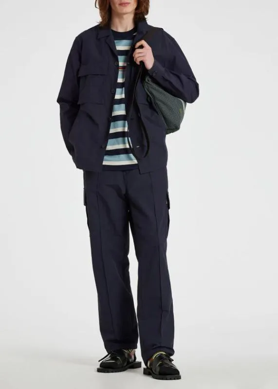 Mens Navy PatchPocket Overshirt Paul Smith Coats and Jackets Mens Navy PatchPocket Overshirt Paul Smith Coats and Jackets