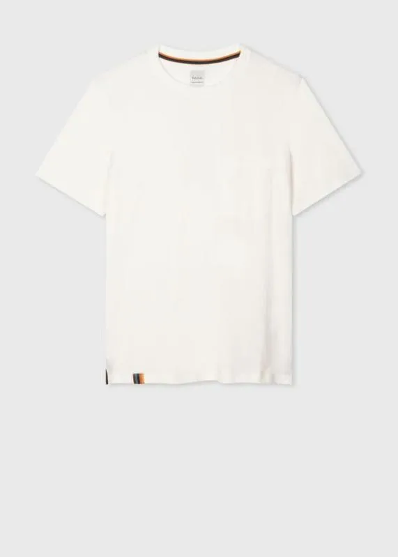 Mens Pocket TShirt With 039Artist Stripe039 Tab Paul Smith TShirts