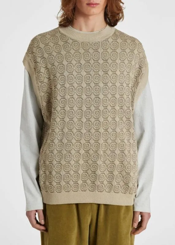 Mens Red Ear Knitted Vest Paul Smith Sweaters Mens Red Ear Knitted Vest Paul Smith Sweaters