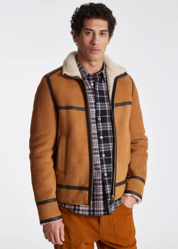 Mens Shearling Aviator Jacket Paul Smith Coats and Jackets Mens Shearling Aviator Jacket Paul Smith Coats and Jackets