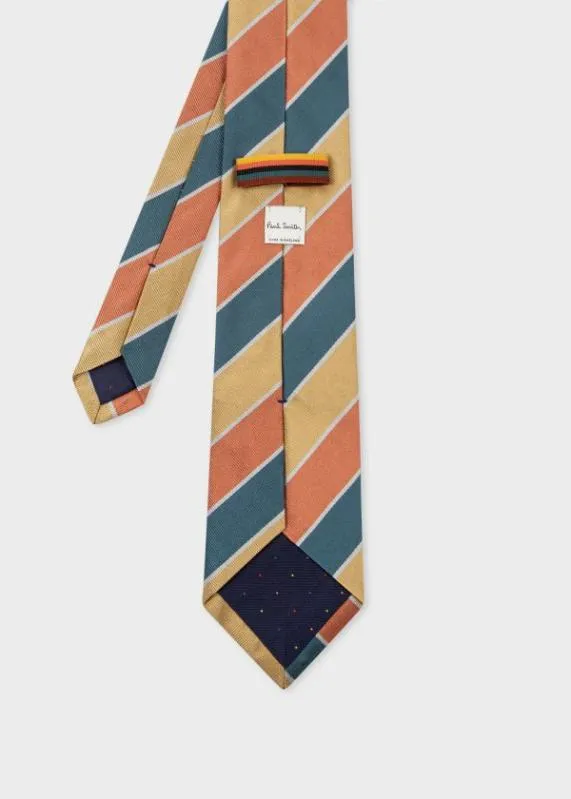 Mens Silk 039Club Stripe039 Tie Paul Smith Ties Mens Silk 039Club Stripe039 Tie Paul Smith Ties