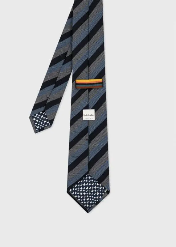 Mens SilkWool Tri Stripe Tie Paul Smith Ties Mens SilkWool Tri Stripe Tie Paul Smith Ties