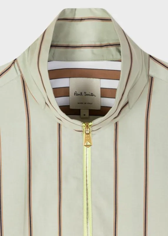 Mens Stripe PopOver Zip Neck Shirt Paul Smith Shirts Mens Stripe PopOver Zip Neck Shirt Paul Smith Shirts