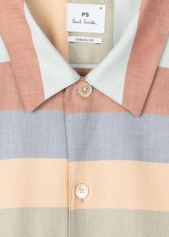Mens Stripe ShortSleeve Shirt Paul Smith Shirts Mens Stripe ShortSleeve Shirt Paul Smith Shirts