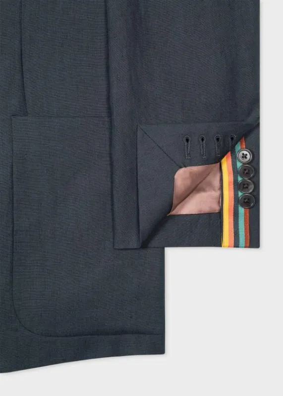 Mens TailoredFit Linen PatchPocket Unconstructed Blazer Paul Smith Blazers Mens TailoredFit Linen PatchPocket Unconstructed Blazer Paul Smith Blazers