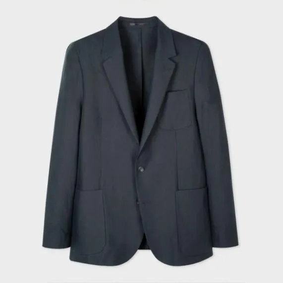 Mens TailoredFit Linen PatchPocket Unconstructed Blazer Paul Smith Blazers Mens TailoredFit Linen PatchPocket Unconstructed Blazer Paul Smith Blazers