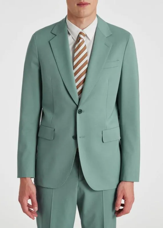 Mens TailoredFit StretchWool Day SuitStretchWool BlazerStretchWool StraightLeg Pants Paul Smith Suits