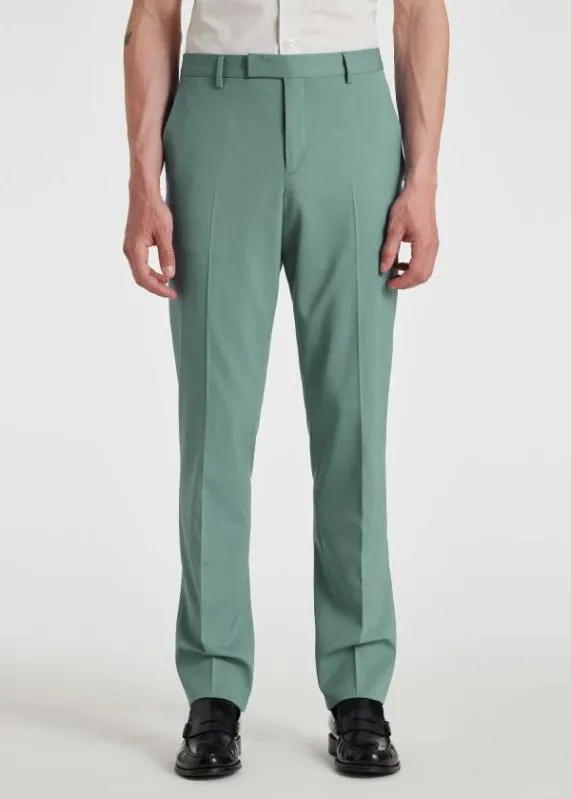 Mens TailoredFit StretchWool Day SuitStretchWool BlazerStretchWool StraightLeg Pants Paul Smith Suits
