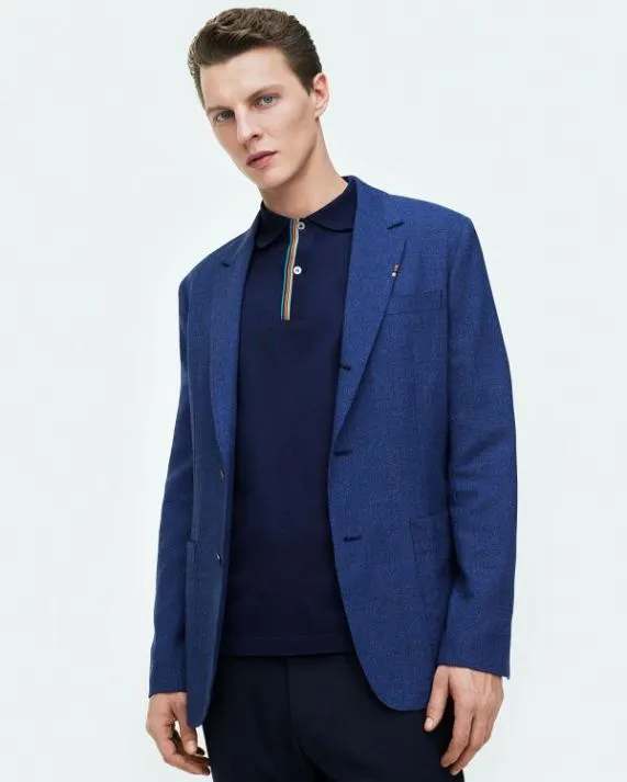 Mens TwoPly Hopsack ThreeButton Blazer Paul Smith Blazers Mens TwoPly Hopsack ThreeButton Blazer Paul Smith Blazers