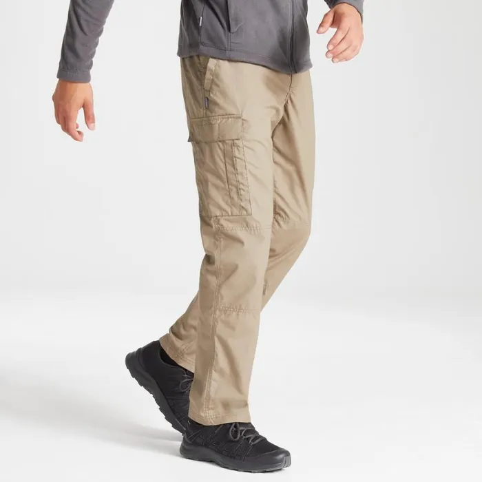 Mens Walking Trousers Craghoppers Expert Kiwi Tailored Trousers Pebble
