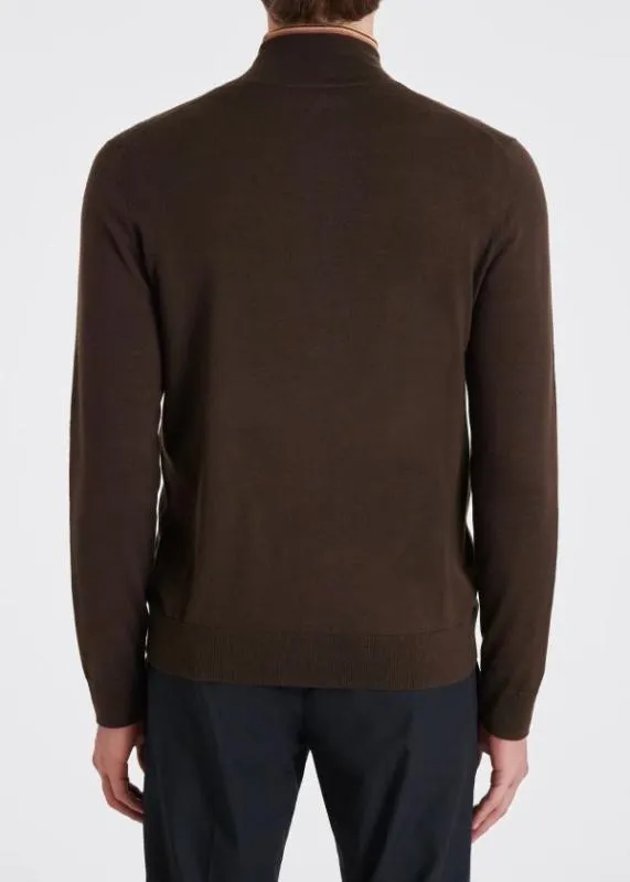 Mens Washable Wool 039Artist Stripe039 Zip Cardigan Paul Smith Sweaters