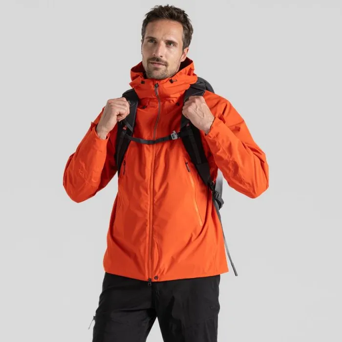 Mens Waterproof Jackets Craghoppers Diggory Stretch Waterproof Jacket Macaw Red Mens Waterproof Jackets Craghoppers Diggory Stretch Waterproof Jacket Macaw Red