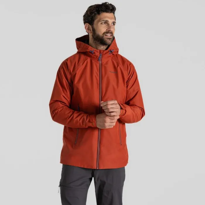 Mens Waterproof Jackets Craghoppers Sebastian Waterproof Jacket Red Beach