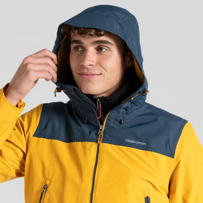 Mens Waterproof Jackets Craghoppers Vanth Waterproof Jacket Warbler Yellow Blue Stone Mens Waterproof Jackets Craghoppers Vanth Waterproof Jacket Warbler Yellow Blue Stone