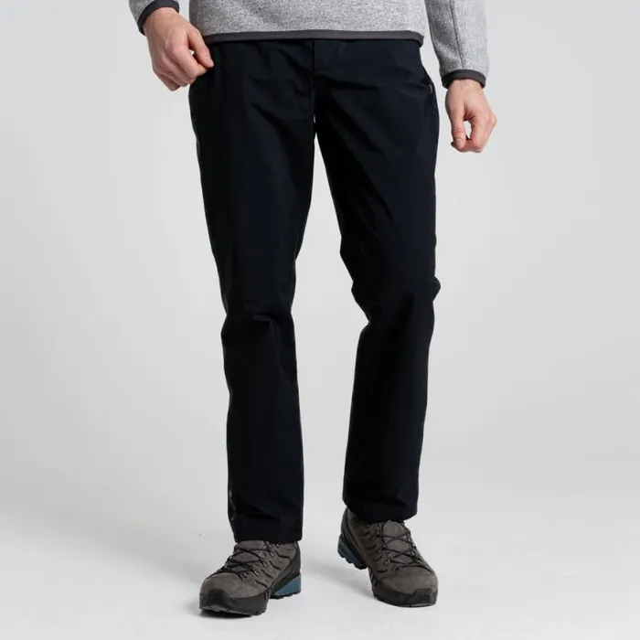 Mens Waterproof Trousers Craghoppers Nogales GoreTex Trousers Black
