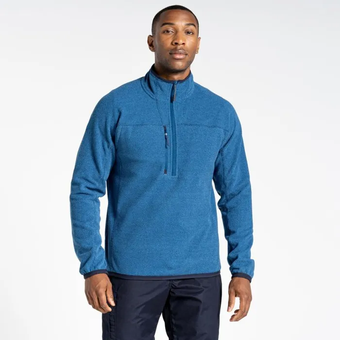 MensWomens Half Zip Fleece Craghoppers Expert Active Half Zip Fleece Poseidon Blue Marl