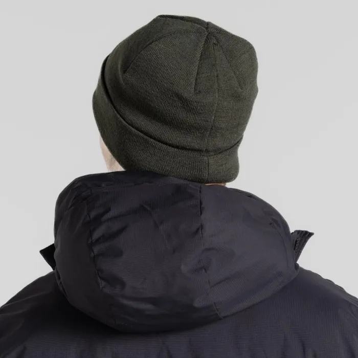 MensWomens Hats Craghoppers Archive II Beanie Dark Fern MensWomens Hats Craghoppers Archive II Beanie Dark Fern