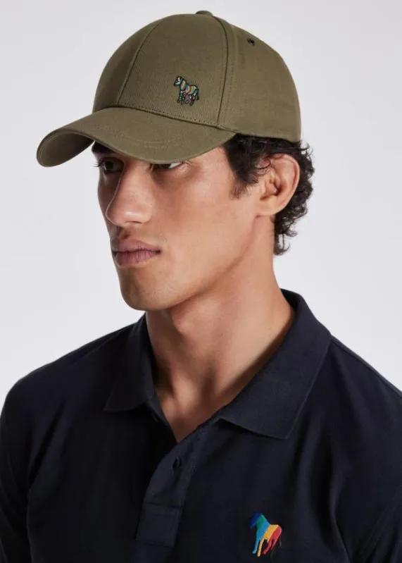 Mens Zebra Logo Baseball Cap Paul Smith Hats and Gloves