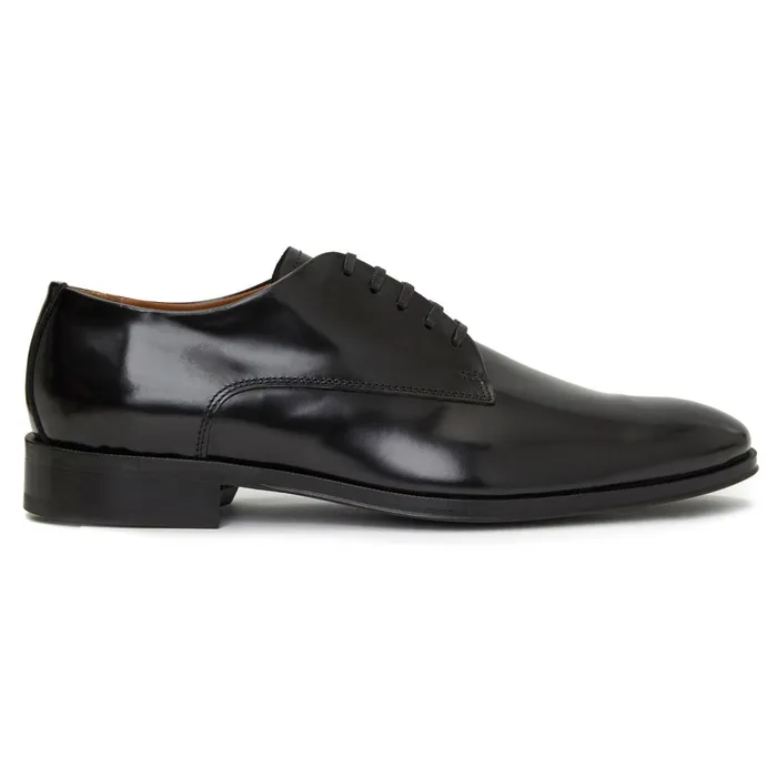 Metti Derby Black Leather Men Bruno Magli Laceups and Oxfords