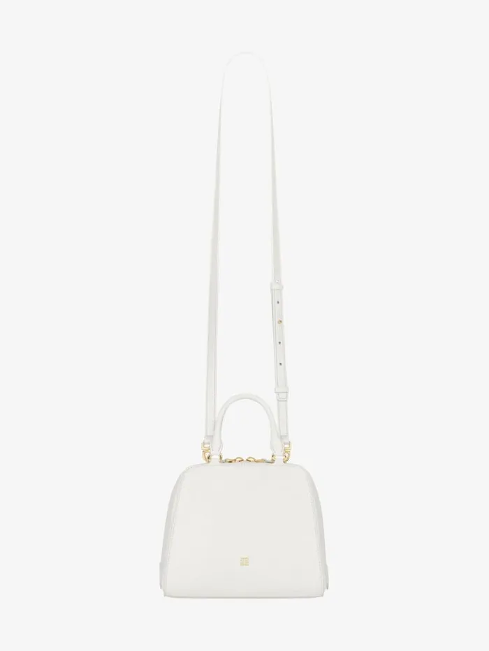 Mini Antigona Cube Bag In Leather Ivory Women Givenchy Crossbody Bags