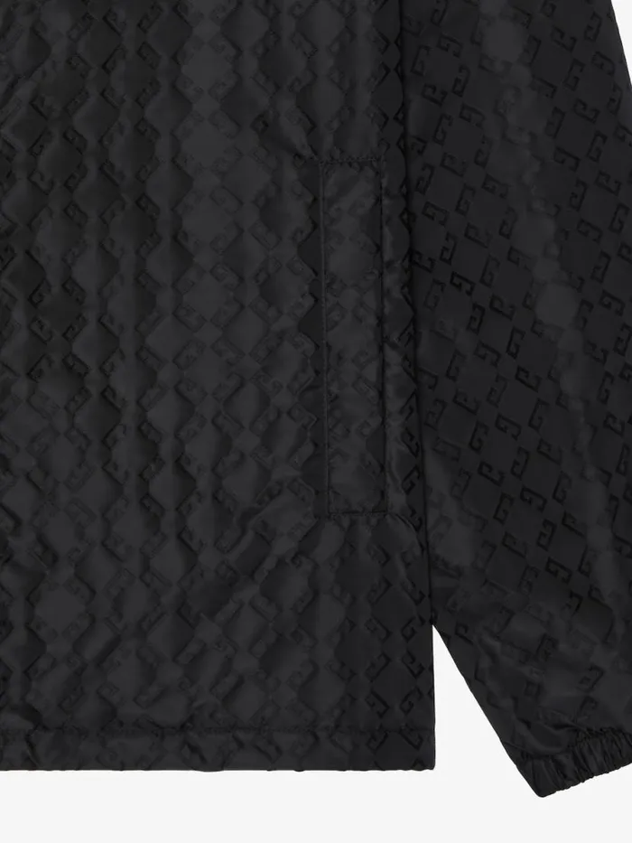 Monogram 72 Windbreaker Black Men Givenchy Coats and Jackets