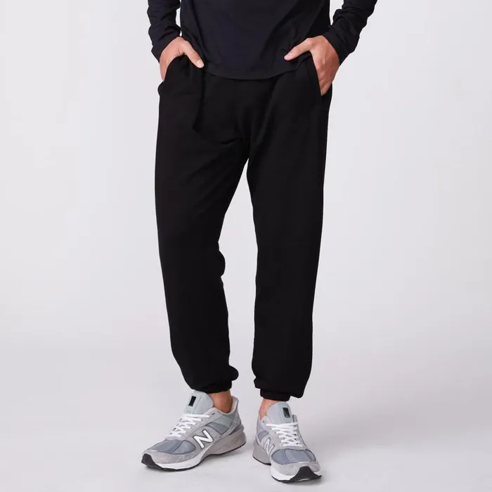 MONROW Men039s Men039s Lounge Sweats 8211 Black Color 8211 Men