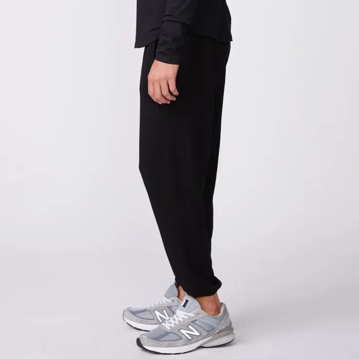 MONROW Men039s Men039s Lounge Sweats 8211 Black Color 8211 Men