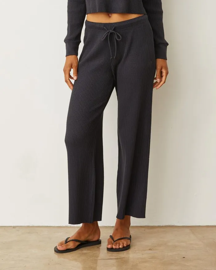 MONROW Pants Waffle Crop Lounge Sweat 8211 Women