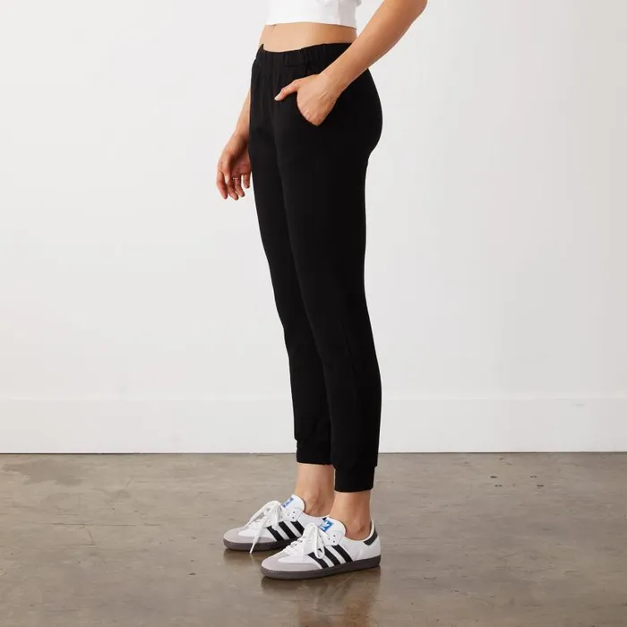 MONROW Sweats Supersoft Fleece Black Womens Jogger 8211 Women