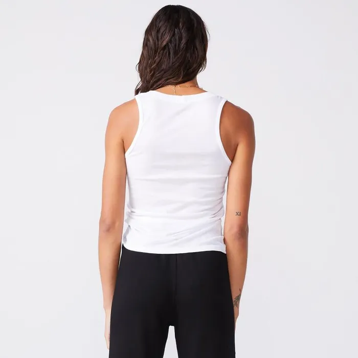 MONROW Tanks Cotton Modal Narrow Tank 8211 White Color 8211 Women MONROW Tanks Cotton Modal Narrow Tank 8211 White Color 8211 Women