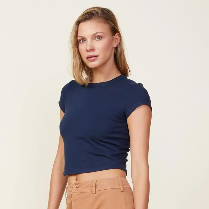 MONROW Tees Fleece Mini Crew 8211 Women MONROW Tees Fleece Mini Crew 8211 Women