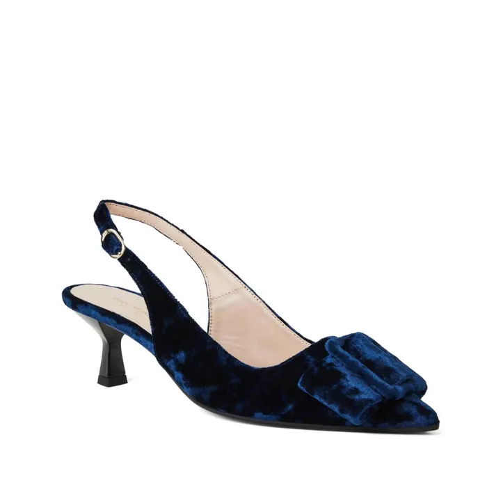 Morena Slingback Pump Navy Velvet Women Bruno Magli Pumps