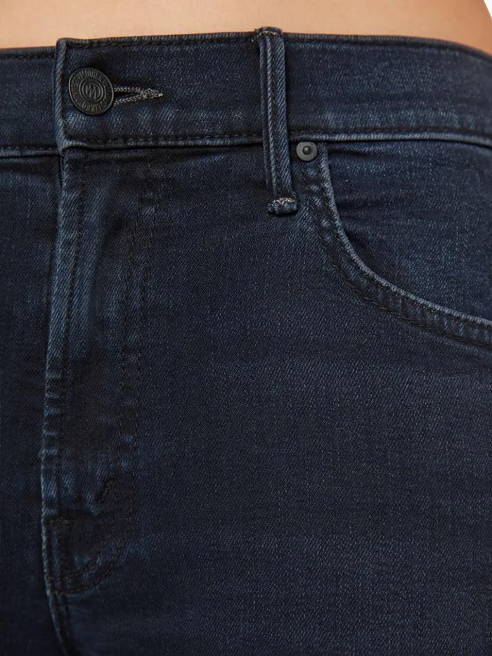 Mother Denim Bootcut Petites The Lil039 Insider Crop Step Fray Wash Night In Venice 8211 Women