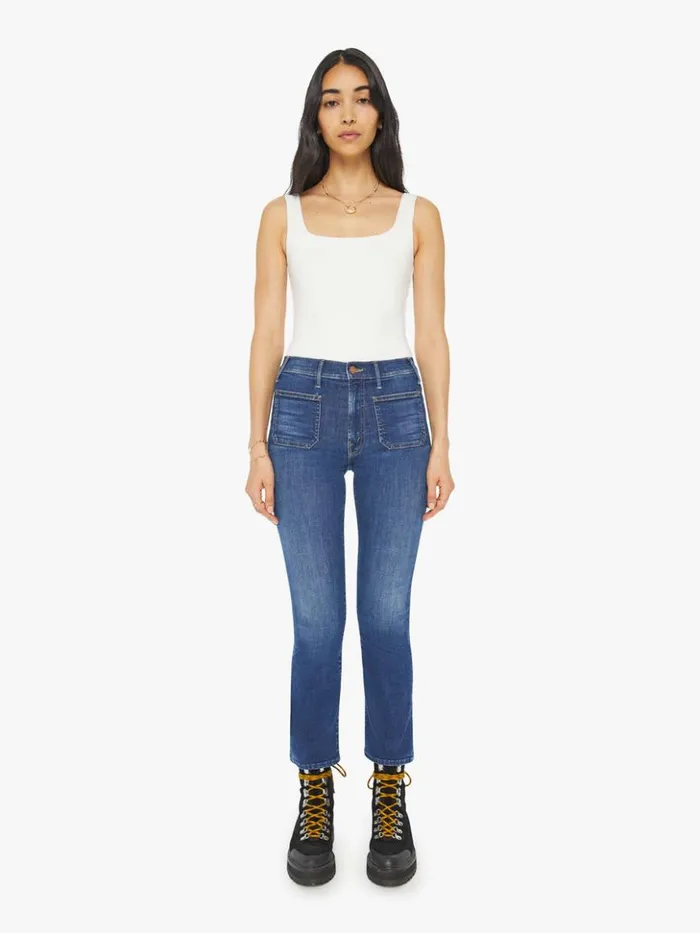 Mother Denim Bootcut The Patch Pocket Insider Flood Wash On Your Left 8211 Women Mother Denim Bootcut The Patch Pocket Insider Flood Wash On Your Left 8211 Women