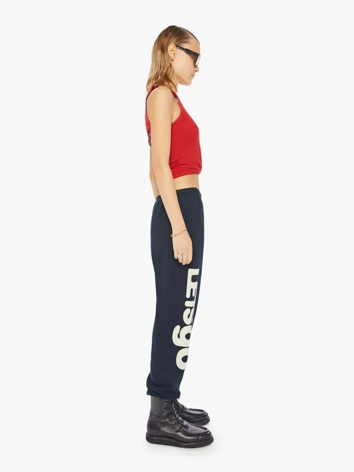 Mother Denim Letsgo Og Superyumm Sweatpant Deepspace Cream 8211 Women